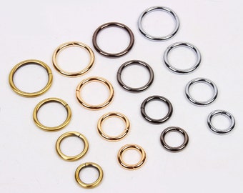 1 Piece Metal Round Ring Bag Ring 20mm (6/8"), 25mm(1"), 32mm( 1 1/4"), 38mm ( 1 1/2")