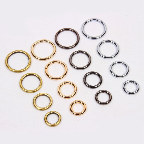 1 Piece Metal Round Ring Bag Ring 20mm (6/8"), 25mm(1"), 32mm( 1 1/4"), 38mm ( 1 1/2")