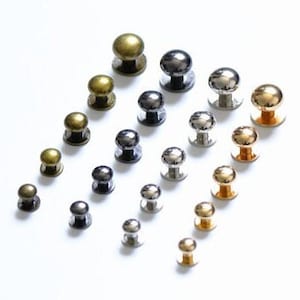 Screwed Studs Button For Diy Purse/ Belt Stud 2 Sets A Pack 4mm/5mm/6mm/8mm/10mm Pick Color And Size