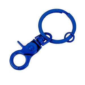 Paint Keychain Ring Lobster Clasp Bag Making Inner Size 24.6mm (1&quot;) 5pcs A Pack