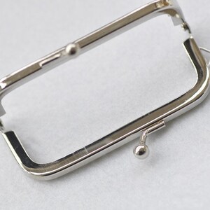 8.5/10.5/12.5/15.5cm 3à 6 Rétro Silver Purse Frame Sewing Purse Frame image 7