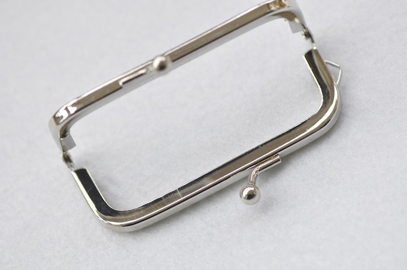 8.5/10.5/12.5/15.5cm 3à 6 Rétro Silver Purse Frame Sewing Purse Frame image 7