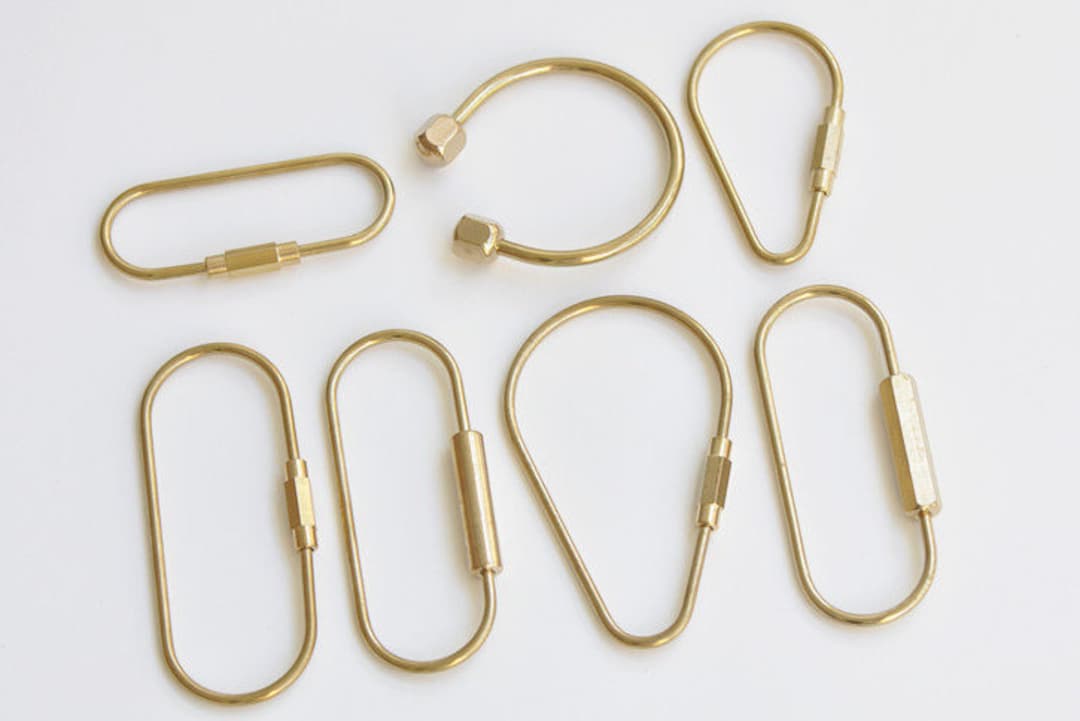 1 Piece Brass Key Rings Unique Key Ring Maker 10 Styles Pick up the Style Etsy UK