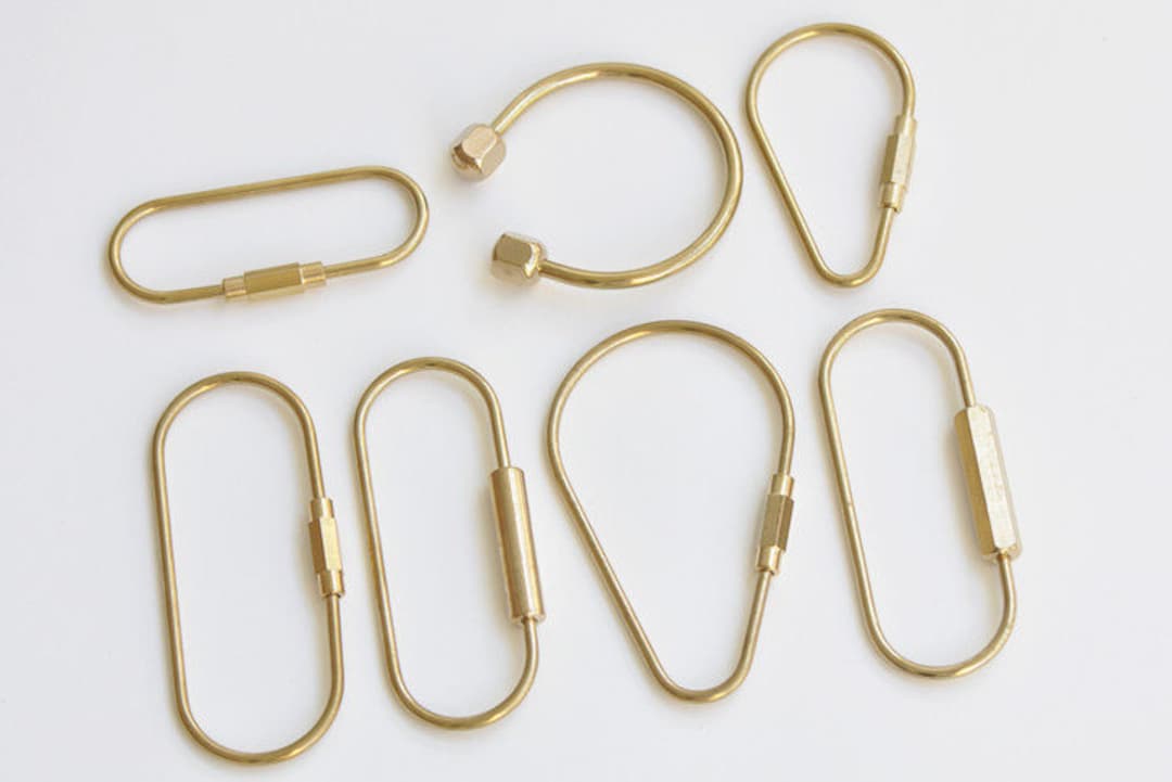 Handmade Brass Key Carabiner – Kim & Eve