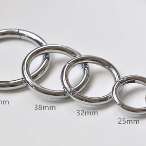 1 Piece Round Ring Gate Oval Spring Snap Hooks Gate Ring Innersize 20mm (6/8"), 25mm(1"), 32mm( 1 1/4"), 38mm ( 1 1/2"), 50mm(2")