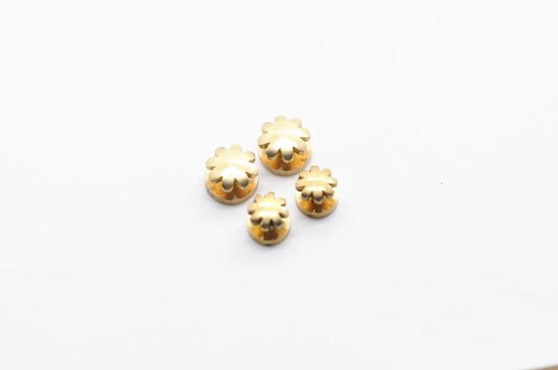 1 Piece 8mm /10mm Width Brass Rivets and Studs for Handbags/Screwed Studs/ Button image 3