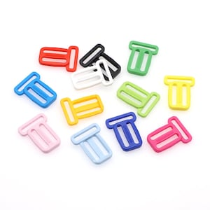 Plastic Strap Adjuster Strap Sliders Three Sizes 10 pcs A Pack Pick Color And Size