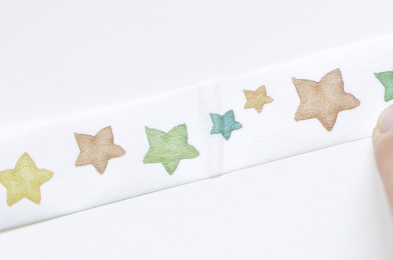 Colorful Star Washi Tape Scrapbook Supply 20mm x 3M Roll No.10561