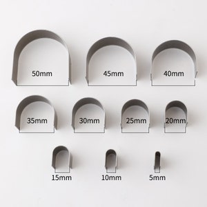 Leather Belt Punch Chisel Cutter Mold 5/10/15/20/25/30/35/40/45/50mm--- 10pcs A Set