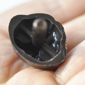 Dark Brown Animal Nose, Amigurumi Safety Nose with Washers (5pcs) Pick Size image 8