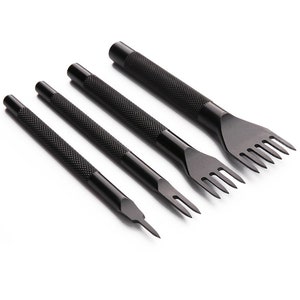 3mm/4mm/5mm/6mm Leather Stitching Prong Chisel -1/2/4/6 Prongs Available