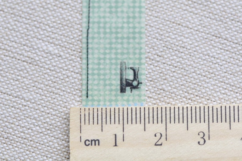 Sewing Machine Thread Reel Scissors Masking Washi Tape 15mm | Etsy
