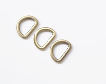 Bronzen D Rings Handtas Marker 2pcs Een Pack Binnenbreedte 14mm/20mm/25mm