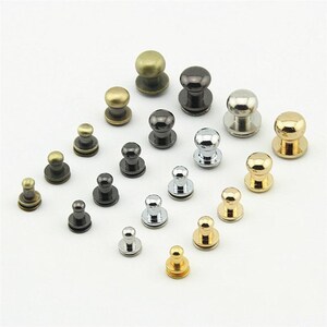 Screwed Studs Button For Diy Purse/ Belt Stud 2 Sets A Pack 4mm/5mm/6mm/8mm/10mm Pick Color And Size image 4