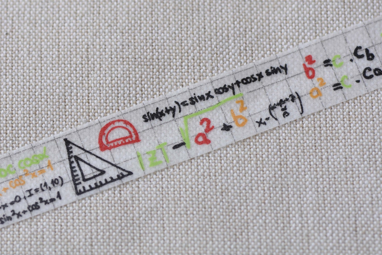 Math ALGEBRA Formula Washi Tape Selfadhesive Tape 15mm X 10M Etsy
