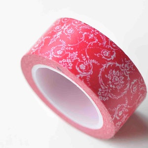 Red Flower Washi Tape Japanese Masking Tape 20mm x 5M No.12949