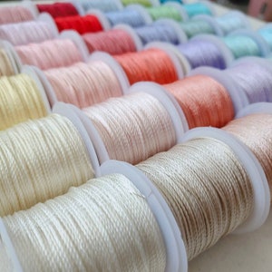 Jewellery Making Necklace Bracelet Weaving 18 Strands Thread 36 Colors A Set/ 25 Meters A Roll