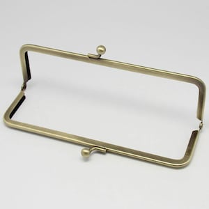 Retro Antique Bronze Metal Purse Frame Handle Purse Frame Glue In 16.5 x 5.5cm ( 6 1/2&quot; x 2&quot;)