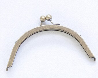 7“（17.5cm）Retro Bronze Purse Frame Clutch Bag Hanger