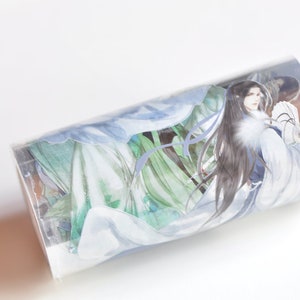 Retro Young Man PET Transparent Gefüttert Scrapbooking Washi Tape 85mm x 1 Meter Rolle No.11110