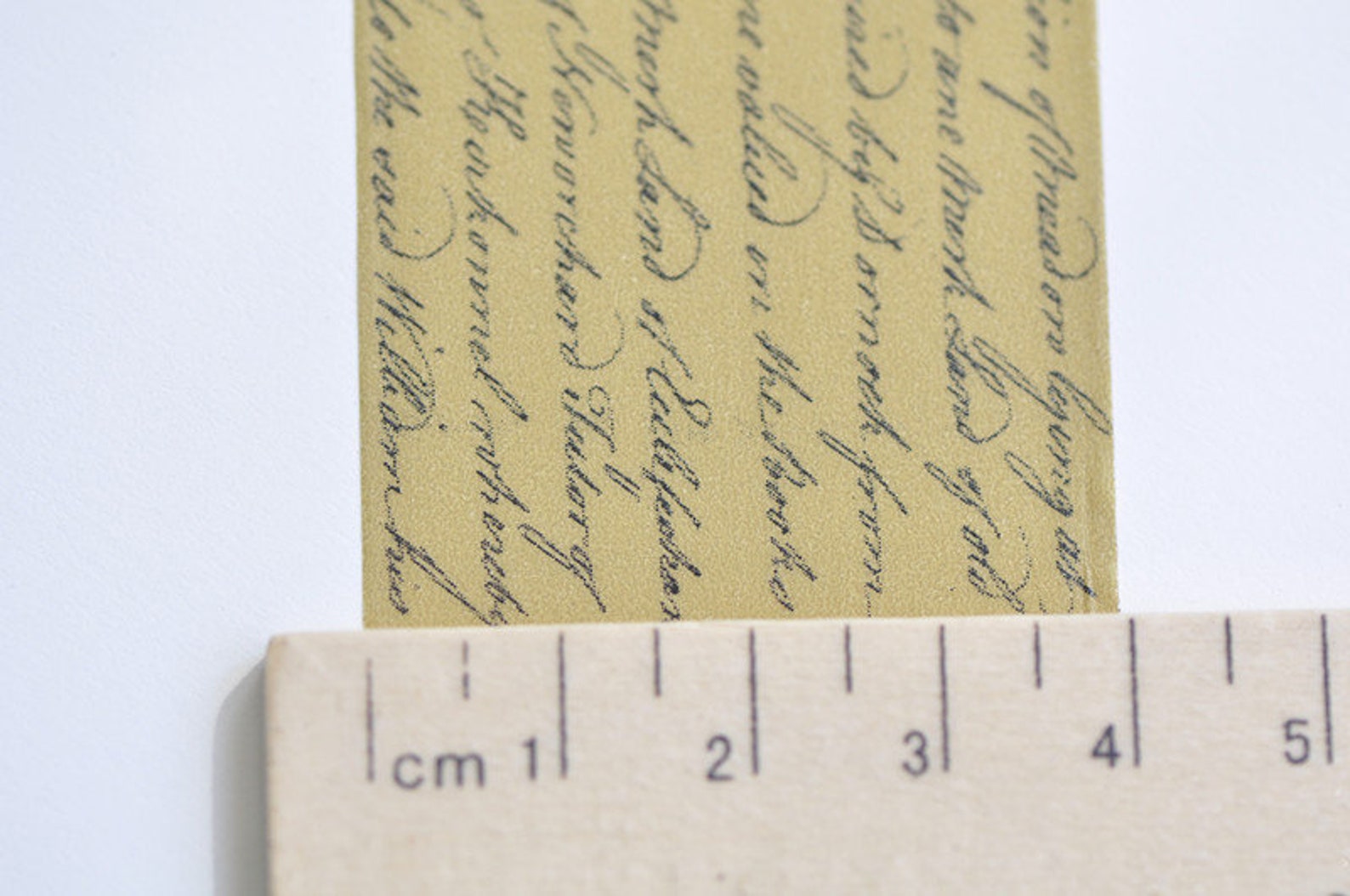 Retro English Handwriting Masking Tape 40mm Wide x 5M Long Etsy