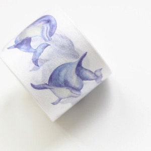 Delfine Washi Tape / Tiere japanische Masking Tape Deco Tape 30mm x 5M Nr.10670