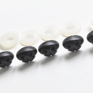 Black Dog Nose/ Animal Amgiurumi Safety Nose Come With Washers 5pcs A Pack - Width: 15mm, 18.5mm,20mm