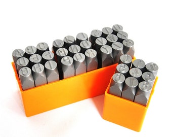 Size 2mm/3mm/4mm/5mm/6mm/8mm/10mm Alloy Steel Letters and Numbers Stamps Set A-Z And 0-9