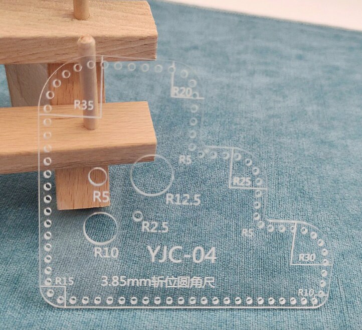 Transparent Ruler Punching Positioning Calculation Ruler Crafter Ruler ...