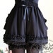 zahra Gerecenseerd Gothic Vintage Victoriaanse SteamPunk Fashion Tiered Bustle Ruffle Bloomers Shorts