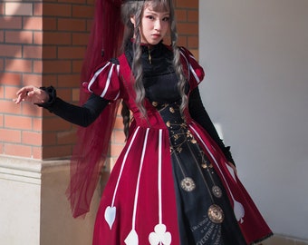 Red One Piece Dress Etsy