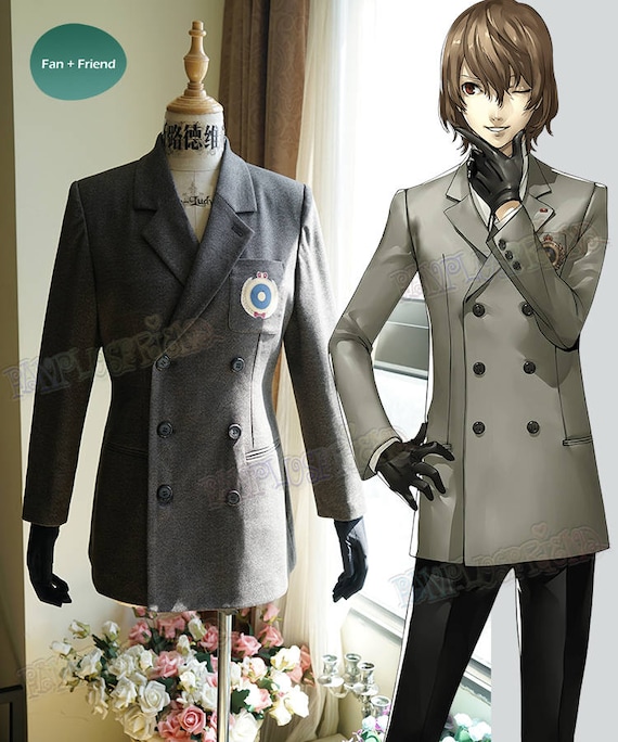 Persona 5 Megami Tensei Cosplay Goro Akechi Jacket Costume Etsy