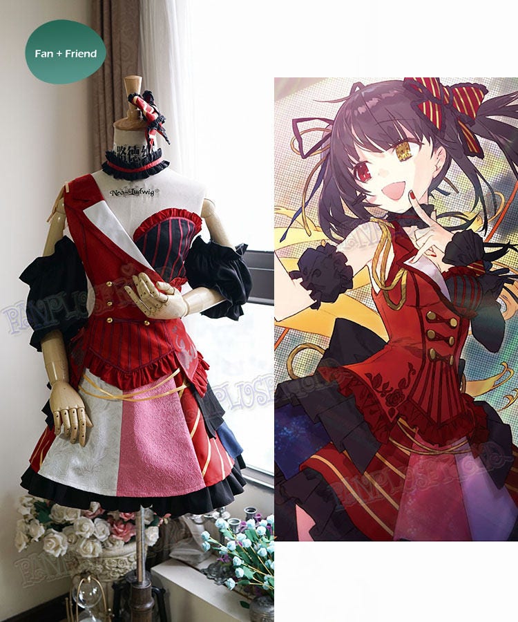 Date A Live Kurumi Tokisaki Cheongsam Cosplay Costume For Sale