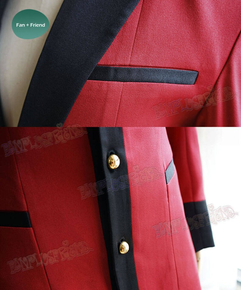 Kakegurui Cosplay Kaede Manyuda School Uniform Kostuum Set afbeelding 5