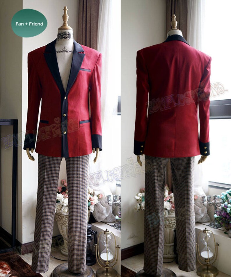 Kakegurui Cosplay Kaede Manyuda School Uniform Kostuum Set afbeelding 2