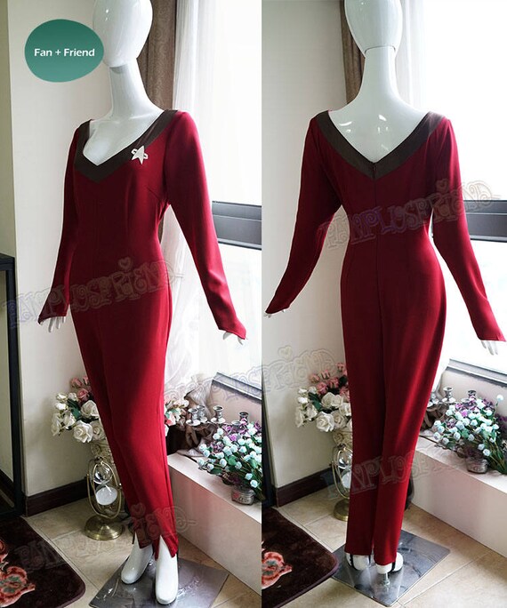 Star Trek the Next Generation Cosplay Deanna Troi Jumpsuit