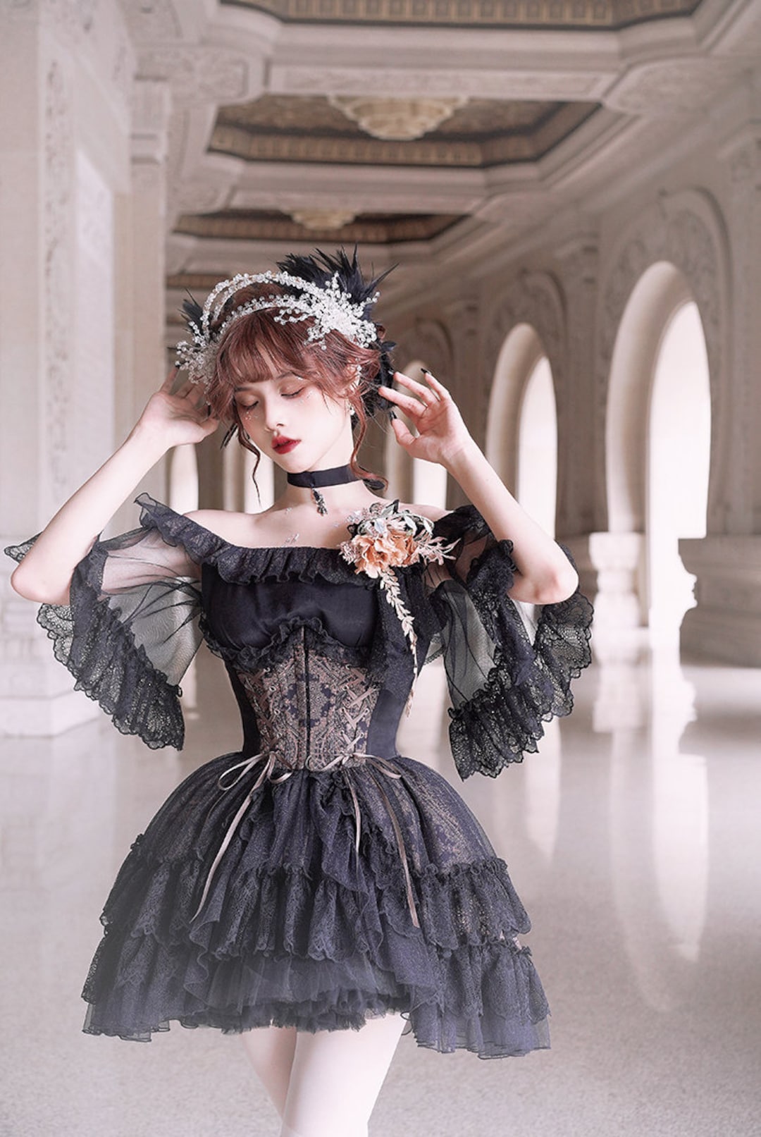 Elegant Classic Lolita Fashion Steel Boned Underbust Corset - Etsy