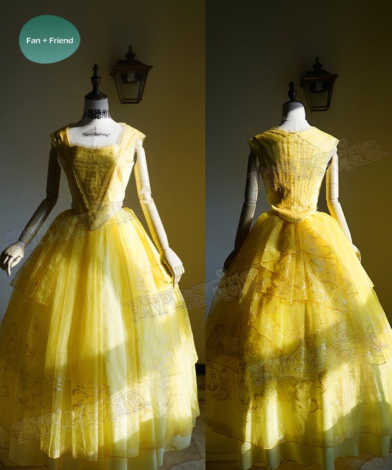 Beauty And The Beast 17 Movie Cosplay Belle Yellow Ball Etsy Ireland