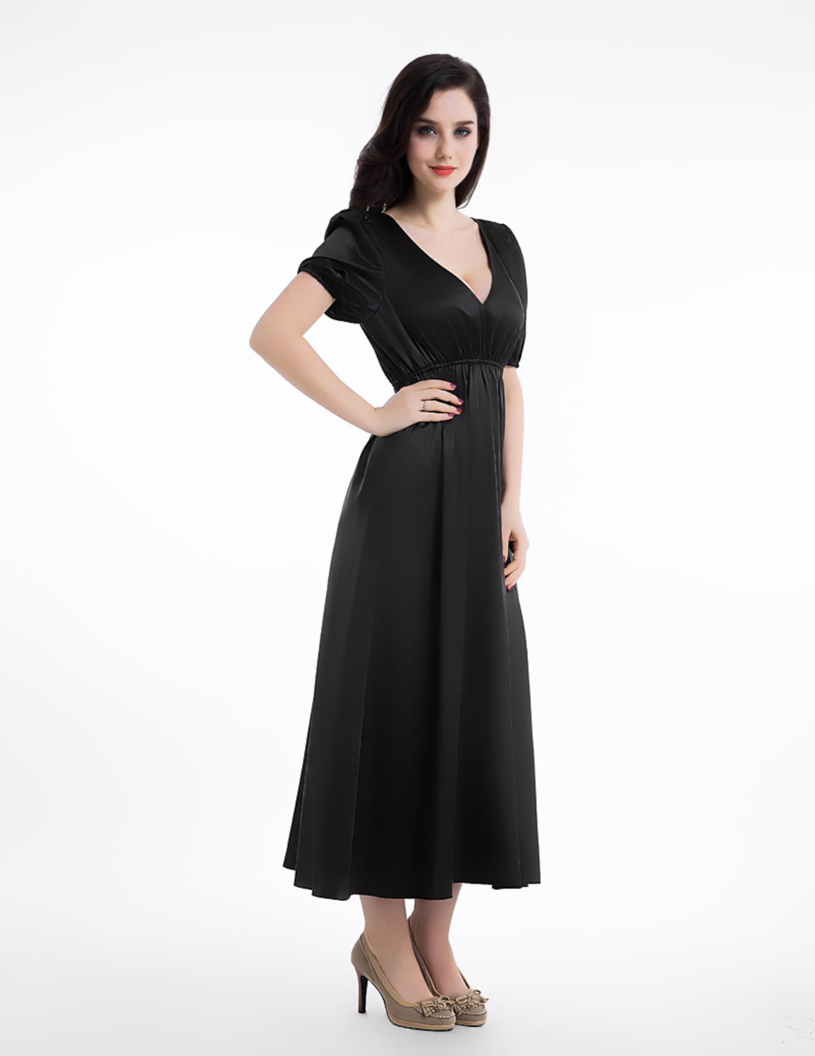 Vintage Silk Dress Exclusive Empire Regancy Vintage Dress Etsy