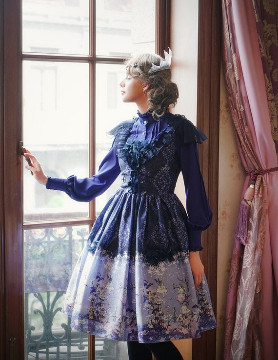 Fairy Floral Dress Lolita Fashion Midi 