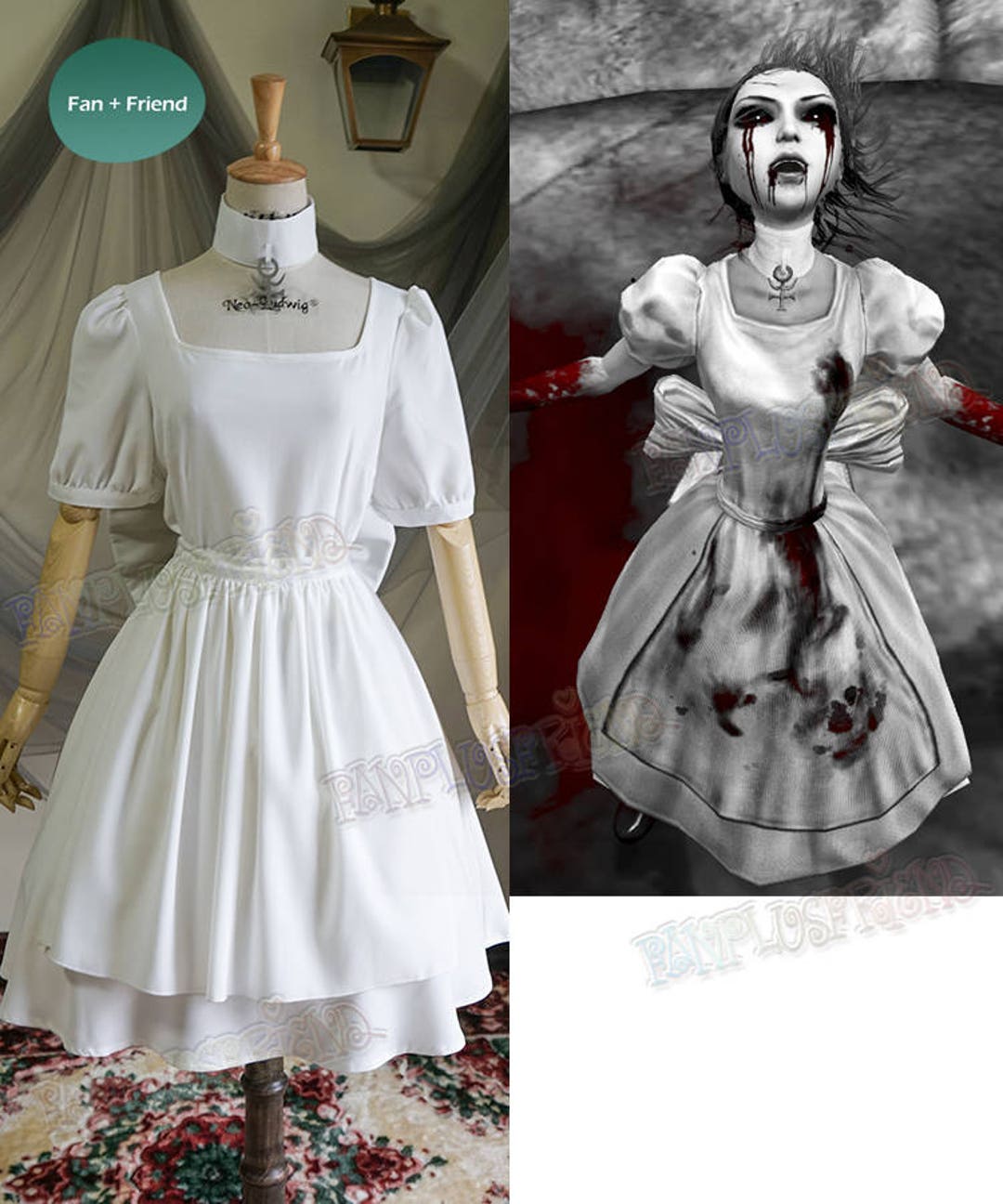 Alice: Madness Returns Juego Cosplay Hysteria Maid Dress & - Etsy España Alice: Madness Returns Juego Cosplay Hysteria Maid Dress & - Etsy España