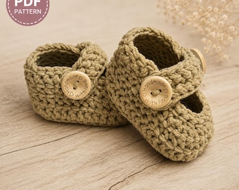Summer Crochet Booties Pattern | Baby Sandals 0-3 Months | Newborn Crochet Shoes PDF | Easy Crochet Pattern for Beginners
