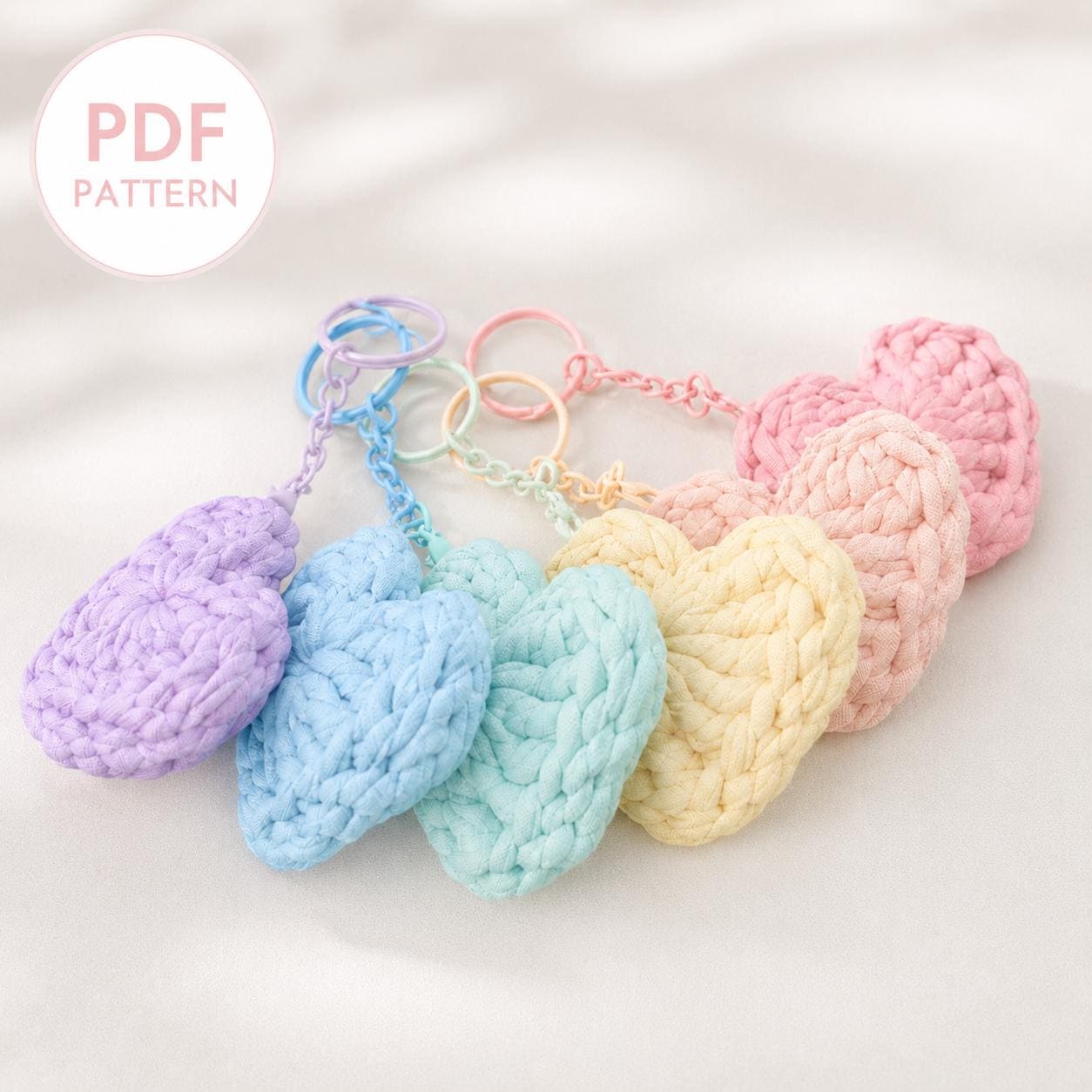 39 Beautiful Crochet Heart Patterns To Make With Love 30 Crochet heart keychain pattern Easy beginner amigurumi