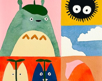 となりのトトロ ウォールアートプリント スタジオジブリ トトロ アニメ