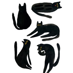 Black Cats art print