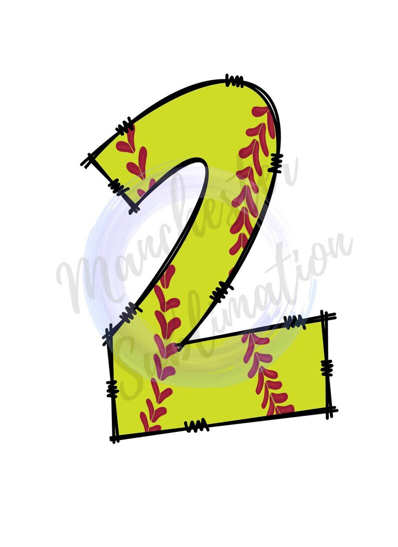 Softball Numbers Softball Sublimation Transfer Ready to Press Etsy