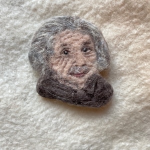 Albert  Enstein Wool Brooch