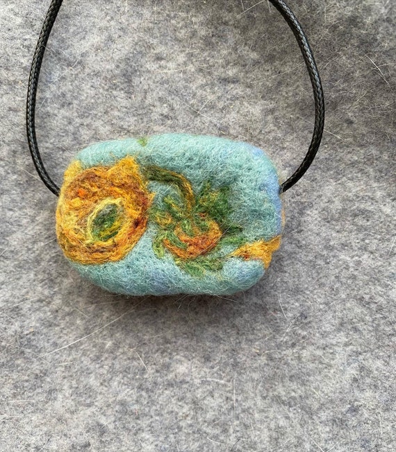 Van Goghs Sunflower Pendant/ Necklace Etsy
