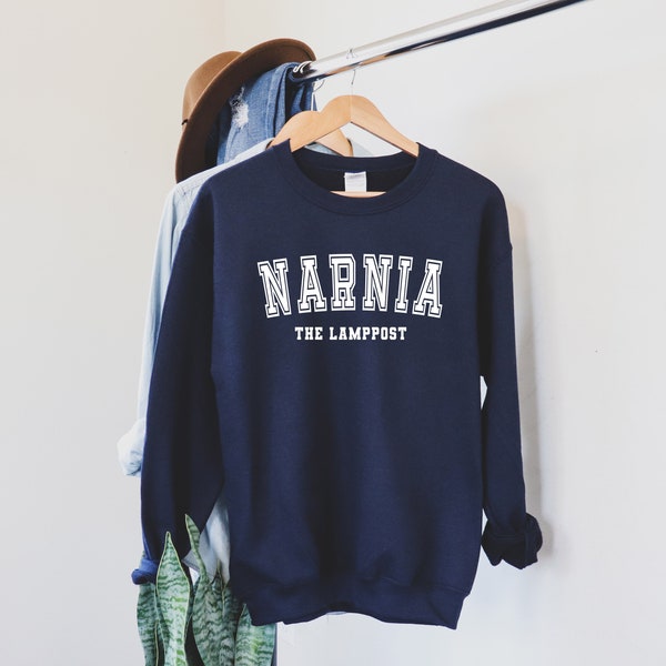 Narnia The Lamppost Unisex Crewneck Sweatshirt | The Lamppost Sweatshirt | Narnia Sweatshirt | The Book Hooligan