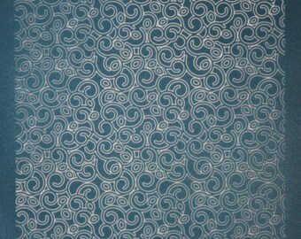 May include: A teal blue background with a white pattern of swirling lines. The word "moiko" is printed in white at the top of the image and the word "oikow" is printed in white at the bottom of the image.
